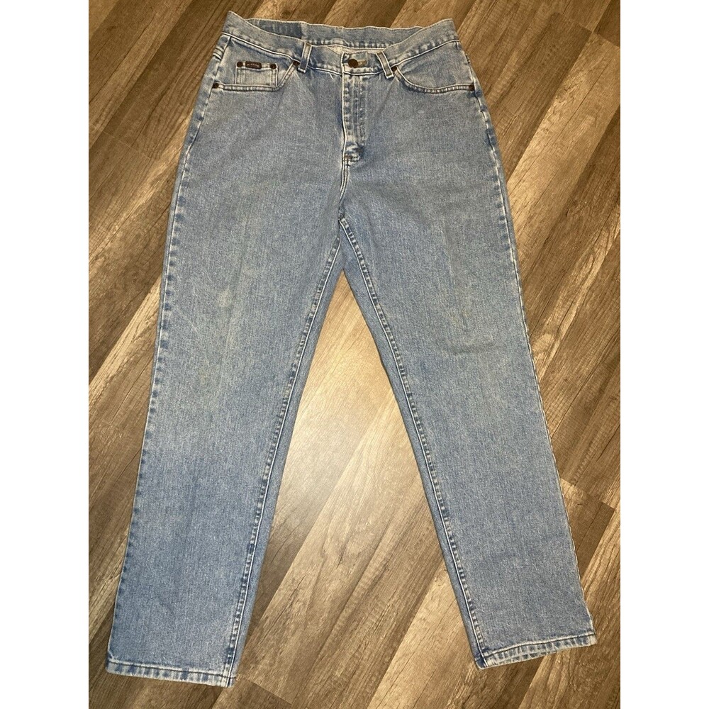 Vintage 90s Riders Womens Jeans 12M 32x30.5 High Rise Mom Straight Y2K Grunge - Picture 3 of 9